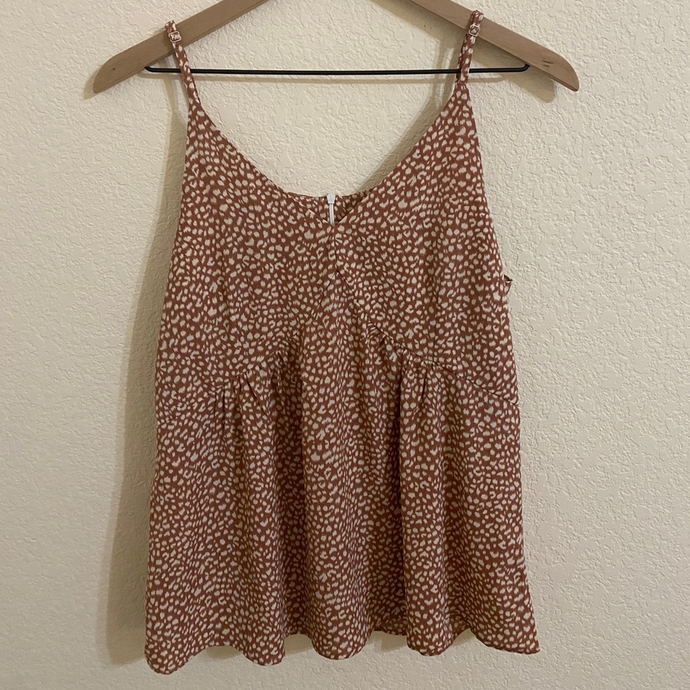 Pink Leopard Pattern Tank